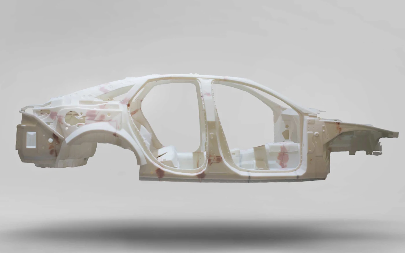 A lightweight 3D printed automotive frame used as a presentation model