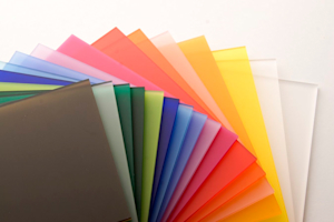 color and extruded acrylic sheets