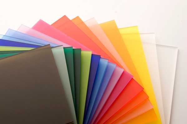color and extruded acrylic sheets