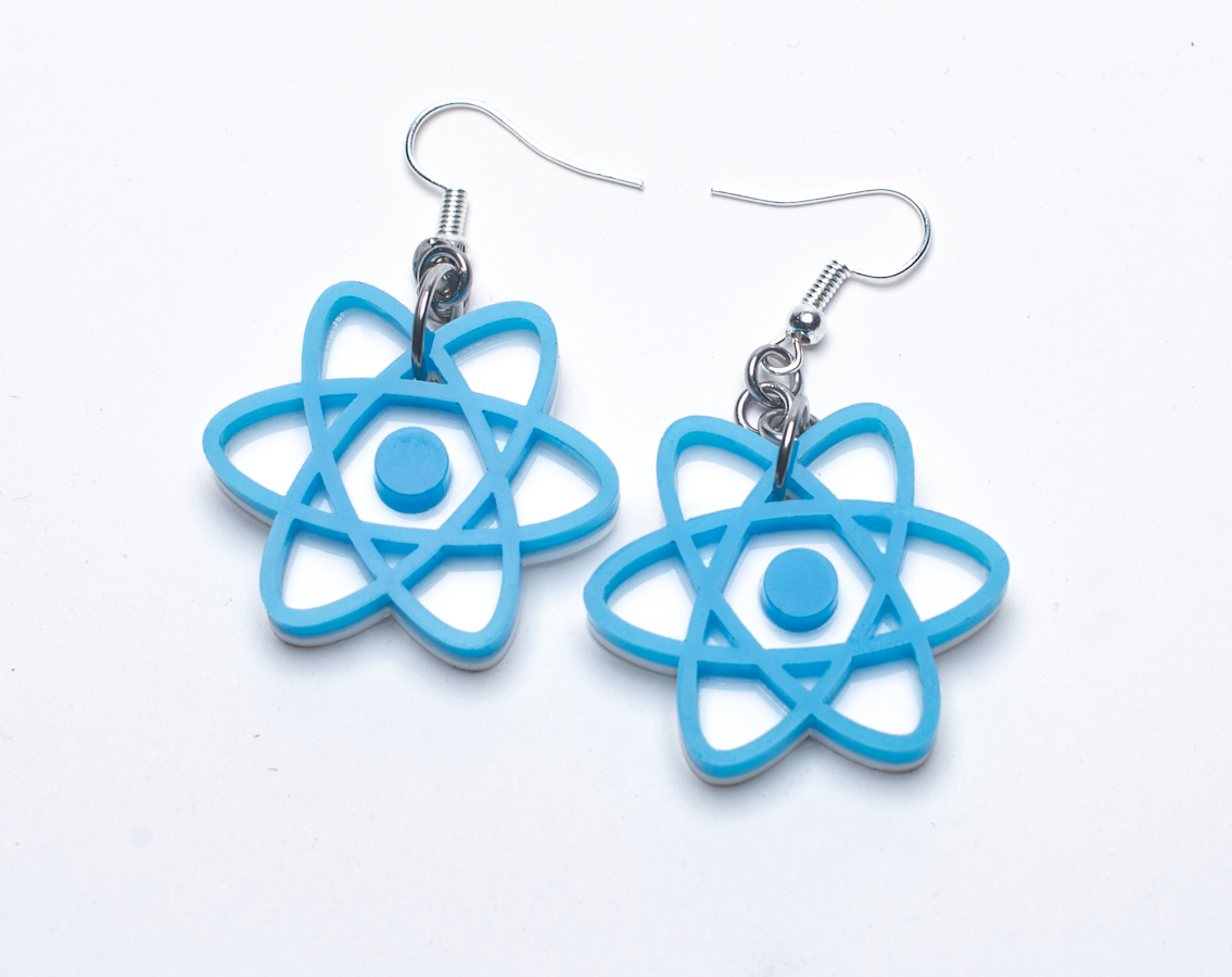 React hooks acrylic earrings
