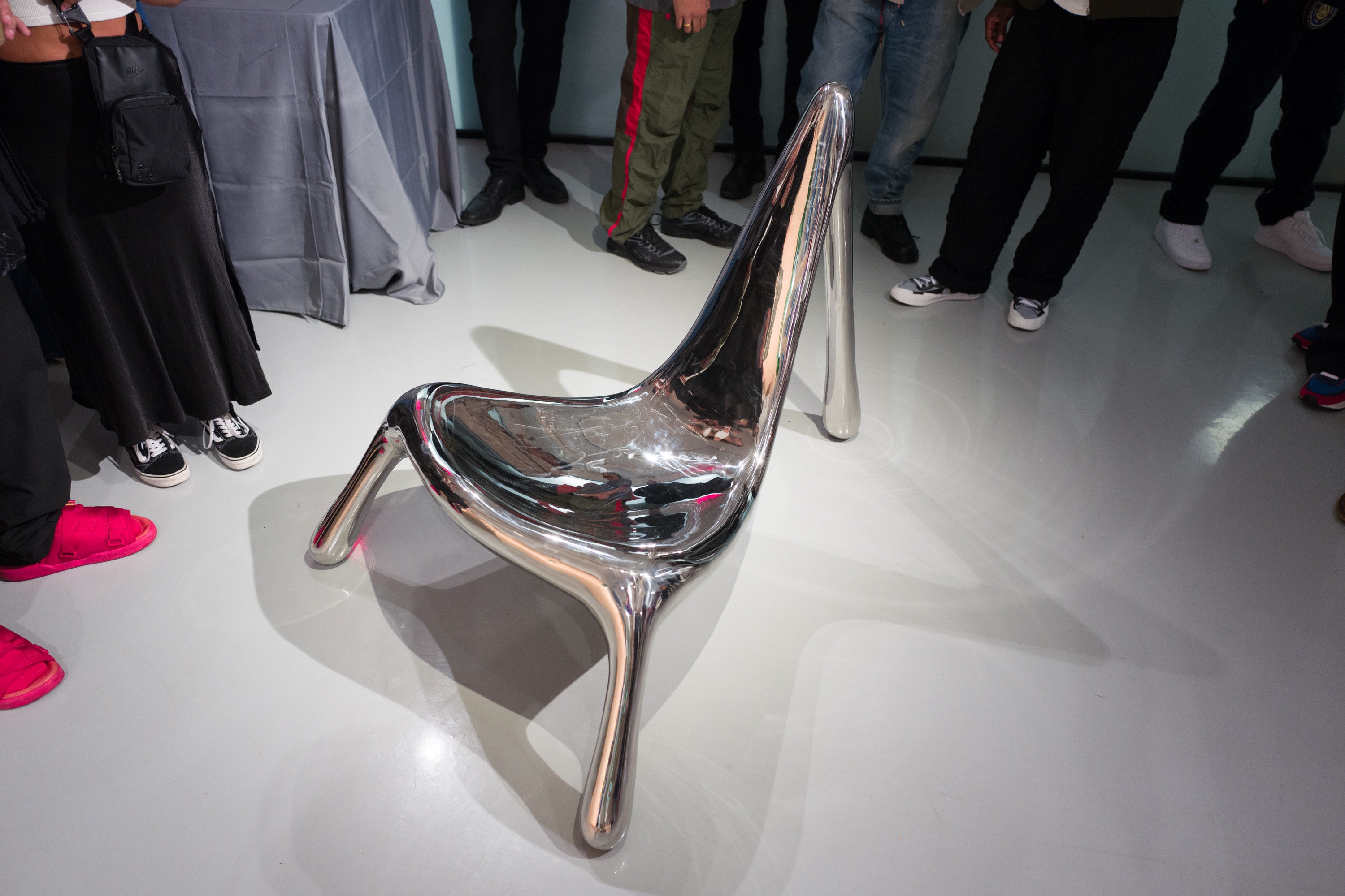 3D printed and metal plated art furniture