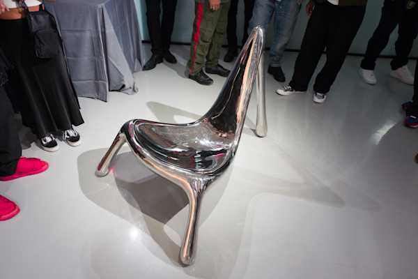 3D printed and metal plated art furniture