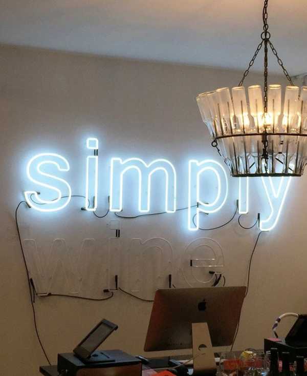 simply neon sign