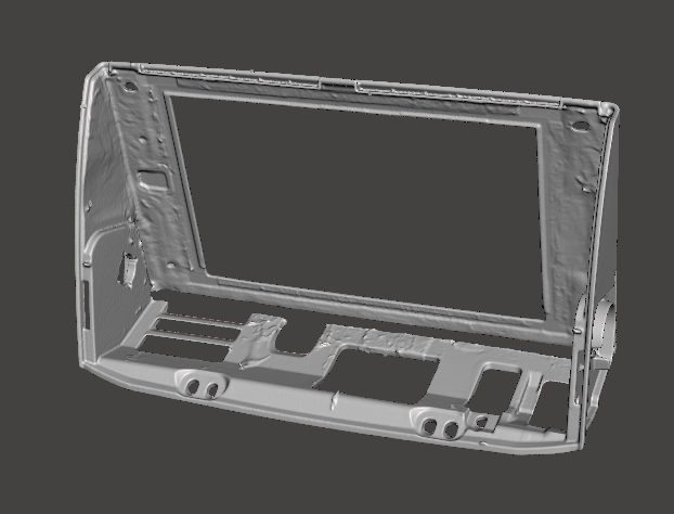 car media screen holder cad front view