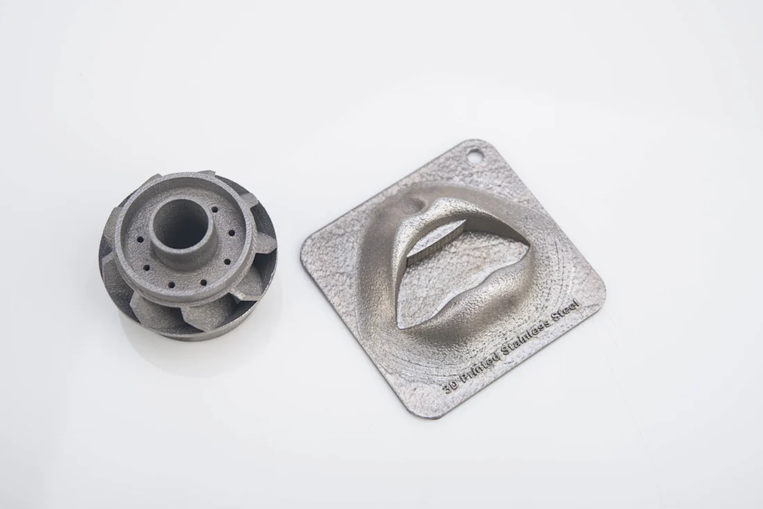 A stainless steel gear produced with additive manufacturing
