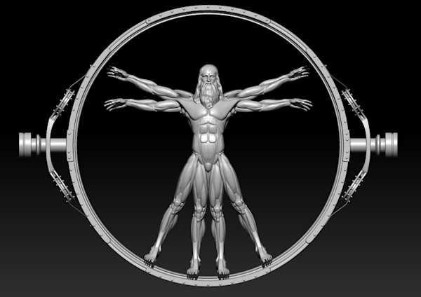 Westworld Inspired Vitruvian Man
