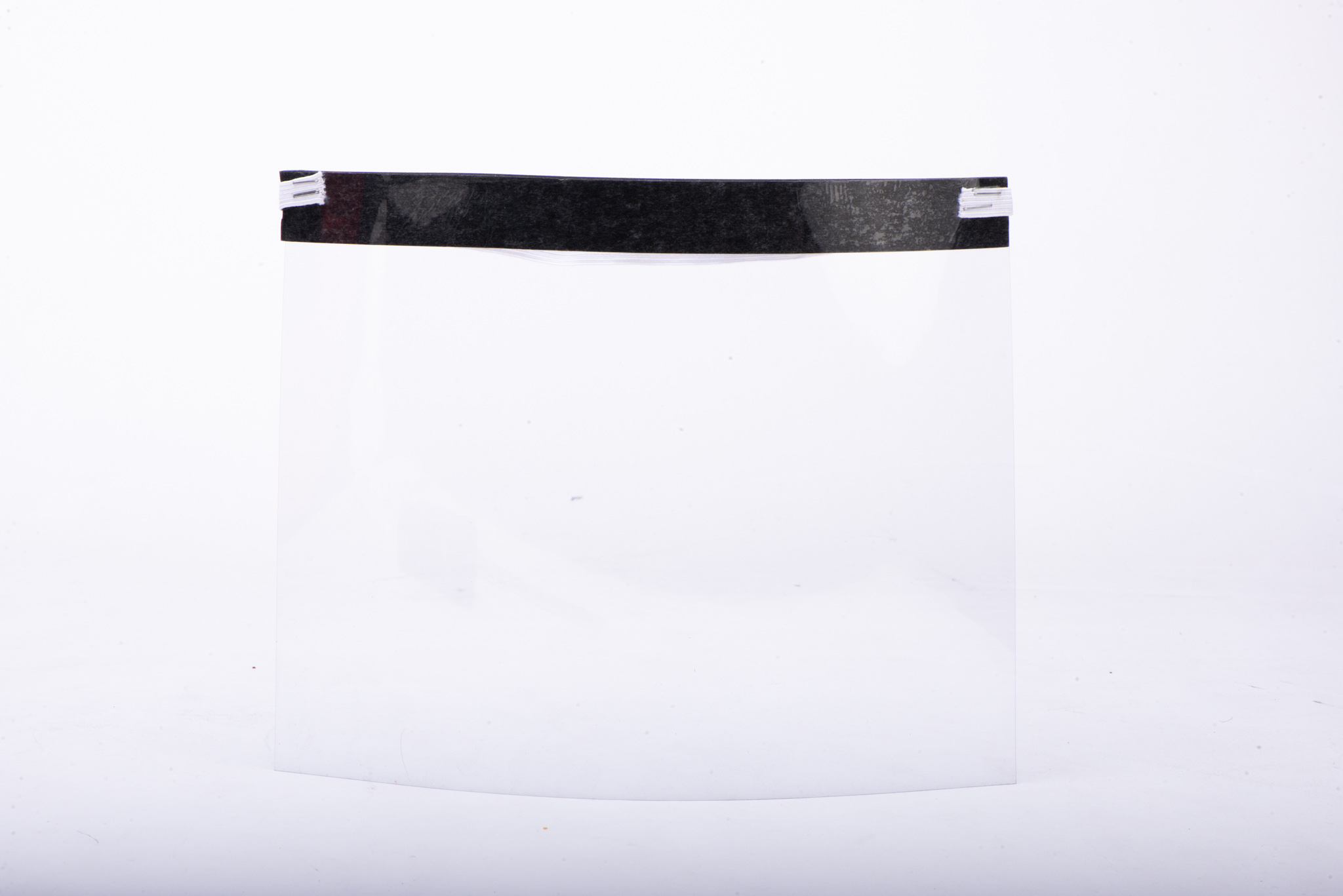 Homemade face shield using foam strips