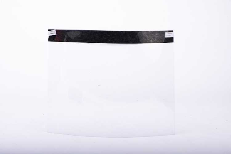 Homemade face shield using foam strips