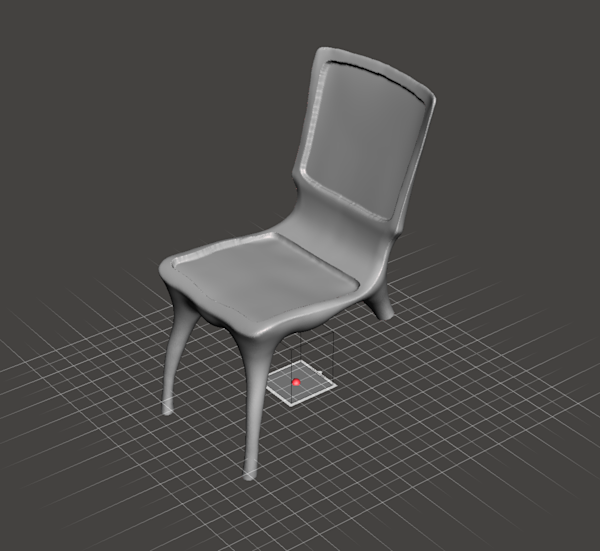 3D scan and 3d model of a designer furniture