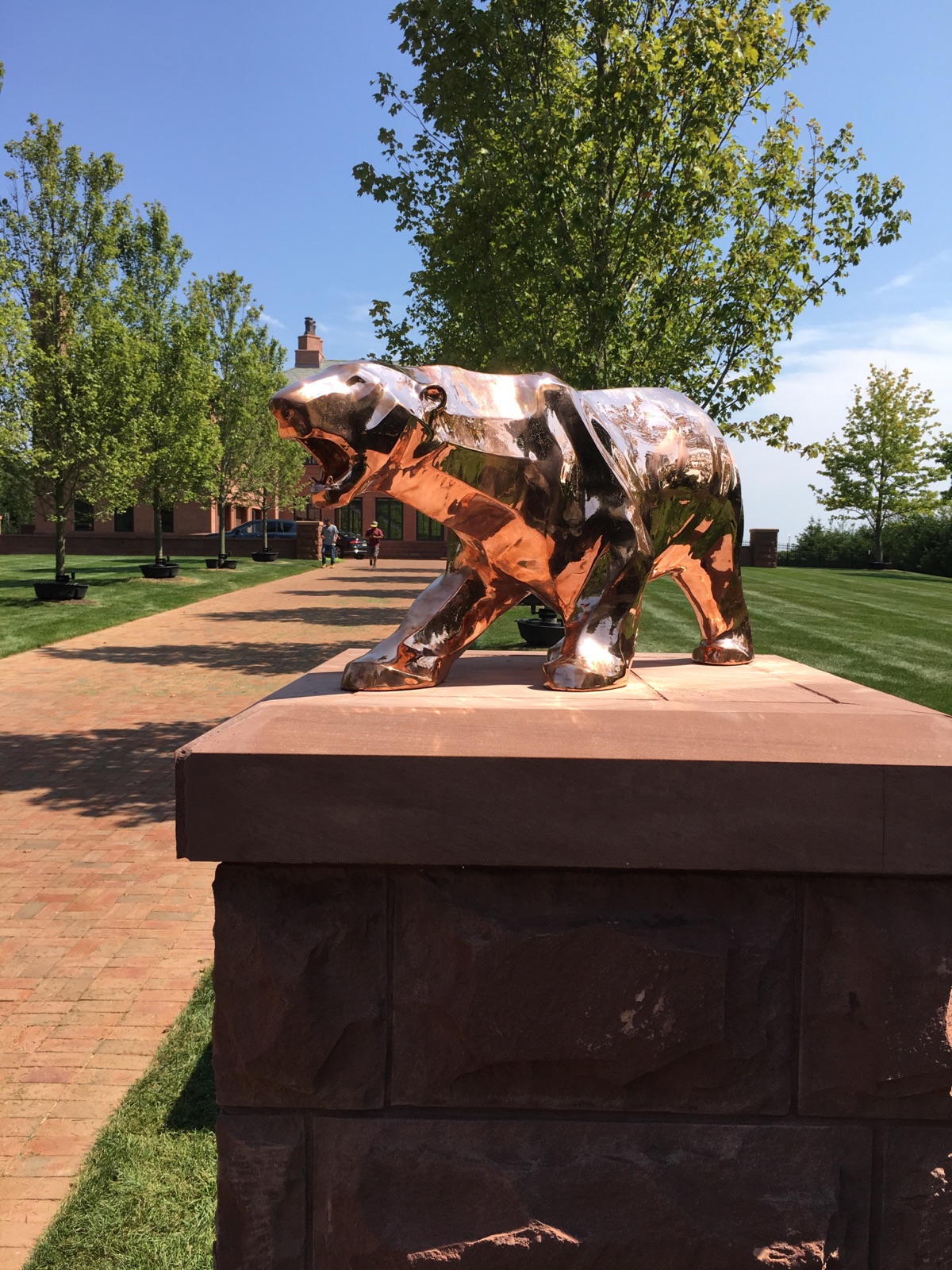 metal plated copper bear