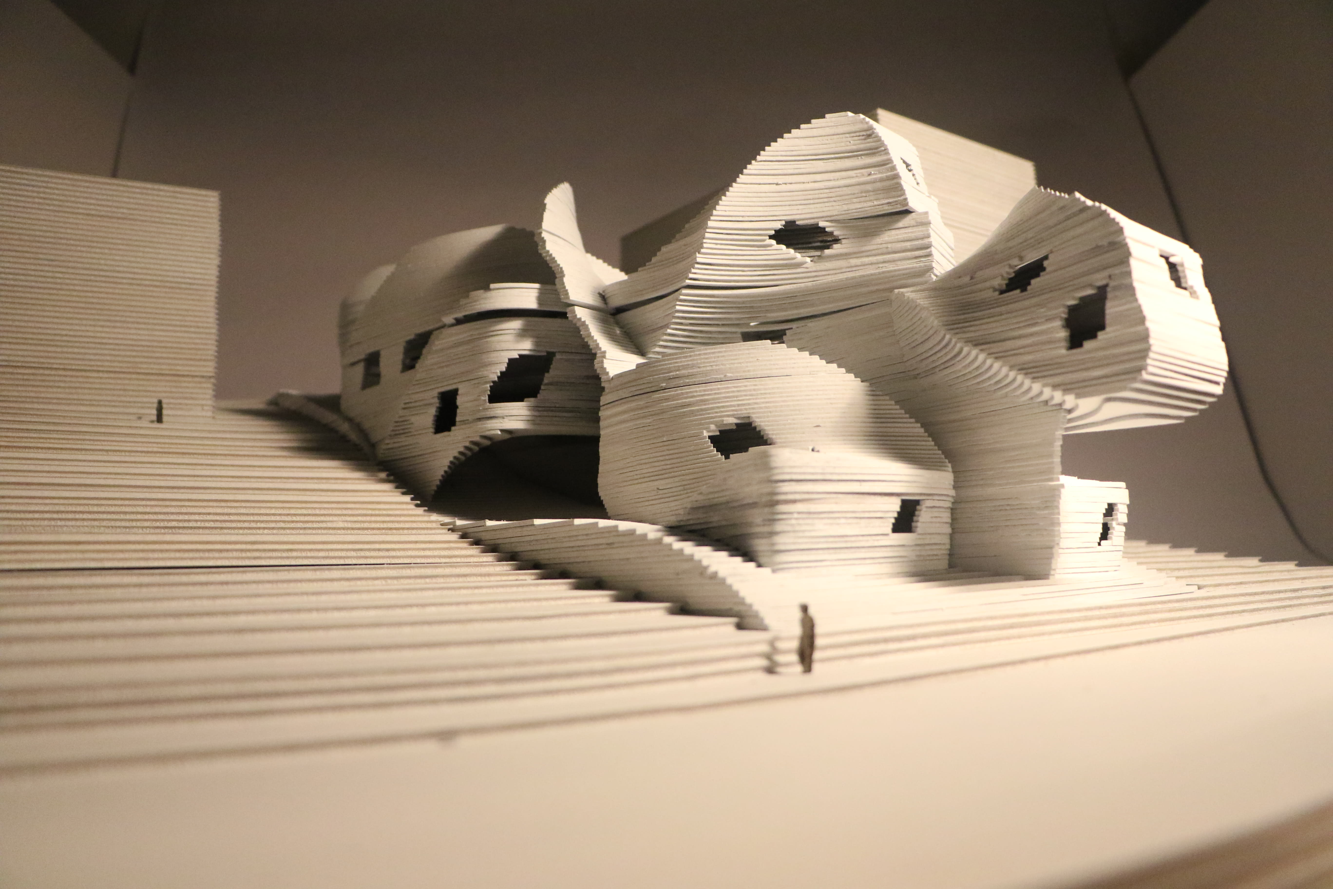 laser cut architecture layering