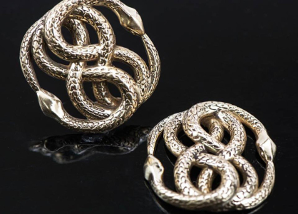 Metal snake jewelry