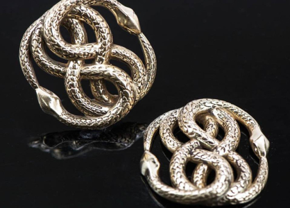 Metal snake jewelry