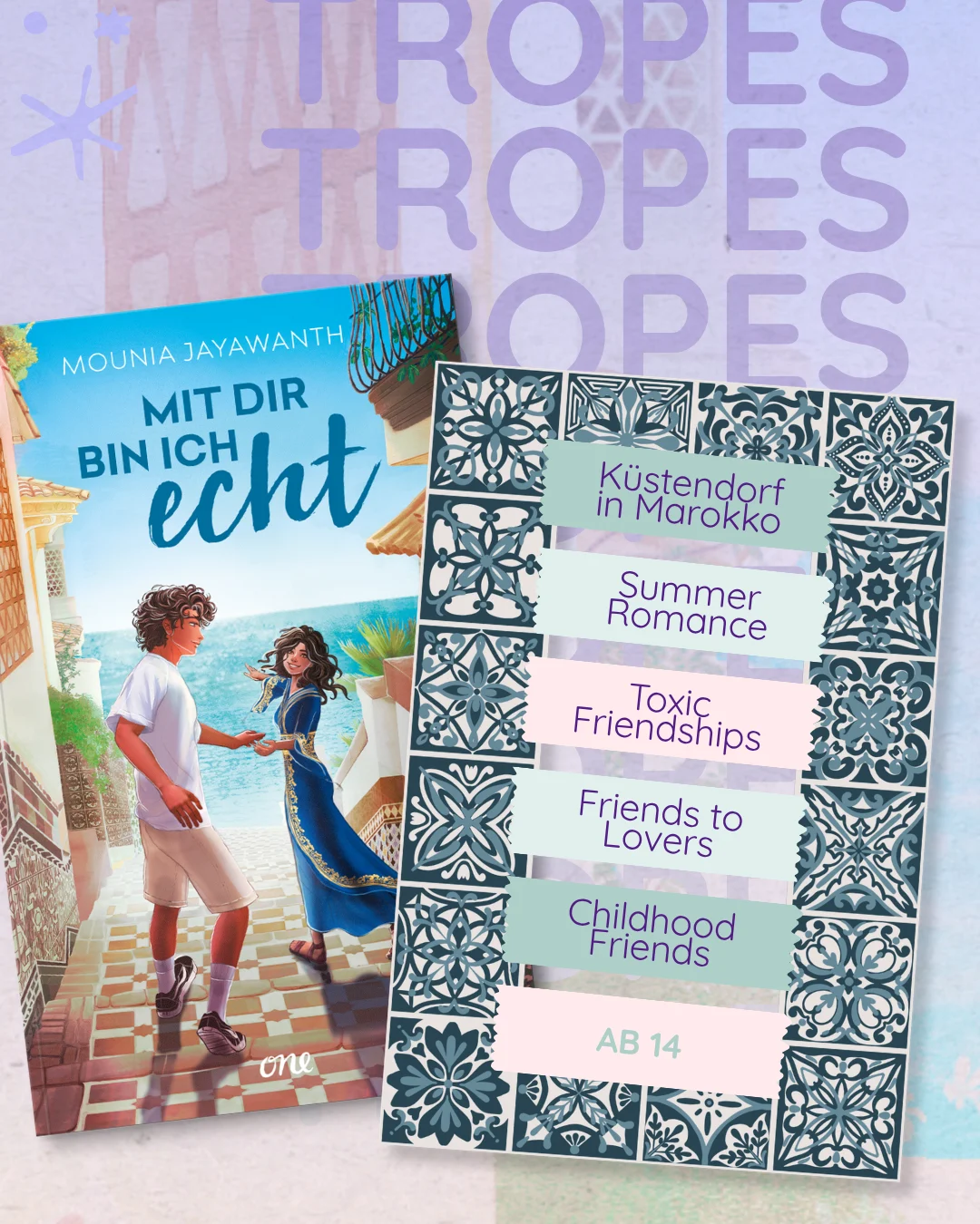 ONE | Mit dir bin ich echt | Character & Book Slider | Tropes