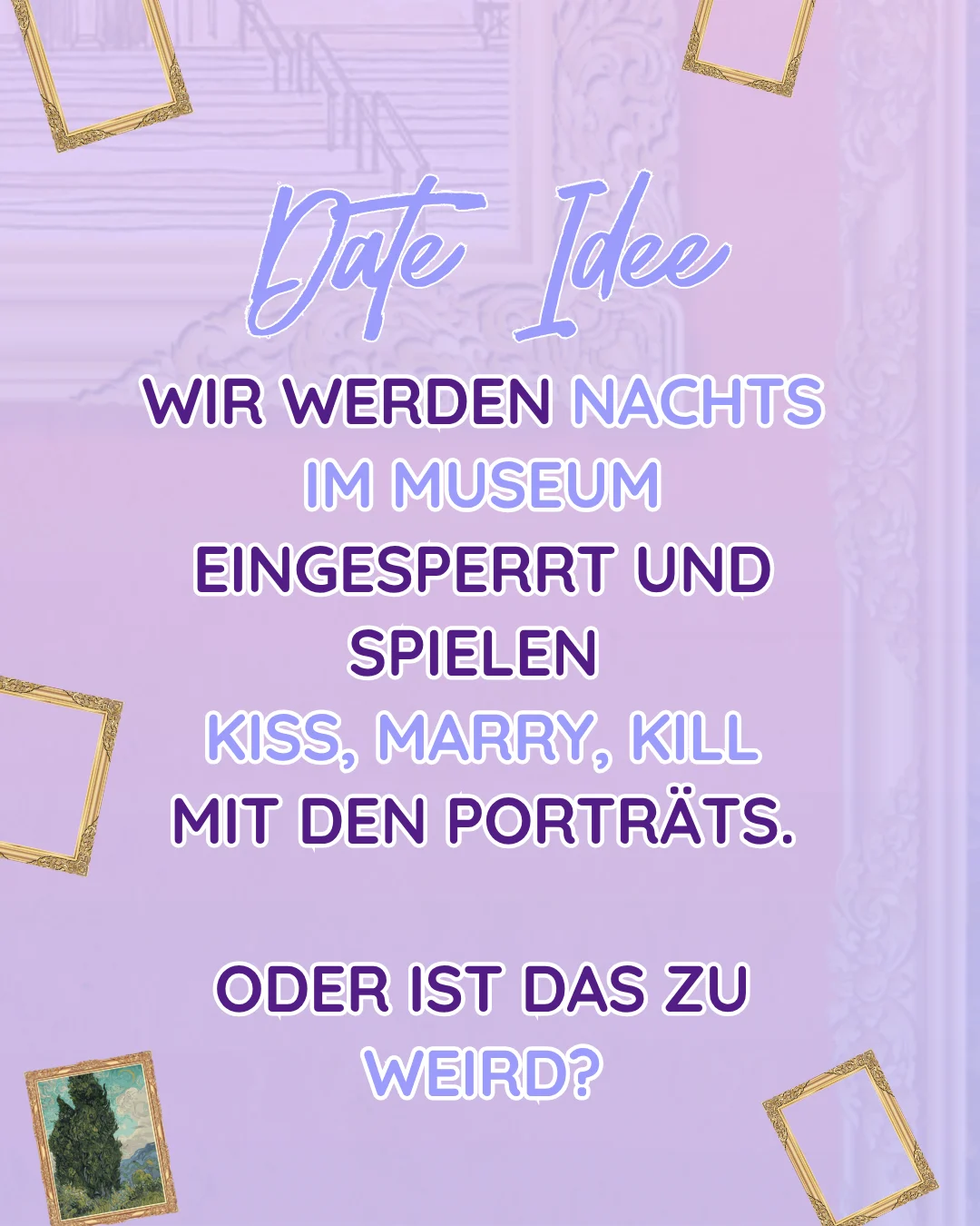 ONE | Museum of Modern Love | Slider Date Idee