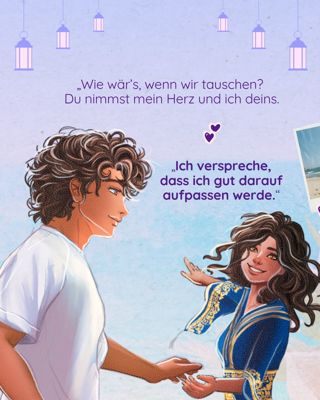 ONE | Mit dir bin ich echt | Character & Book Slider | Zitat