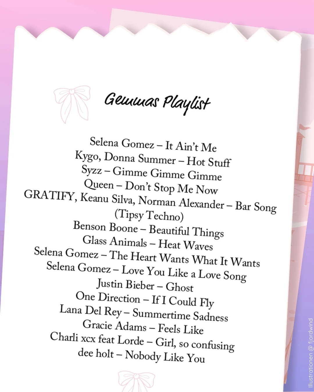 ONE | Four Nights Together | Gemma's Playlist