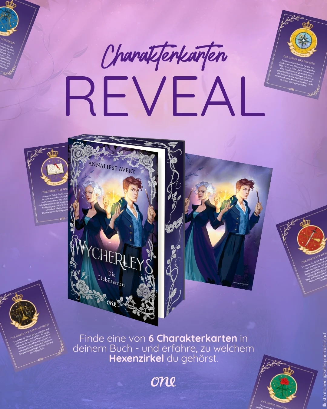 ONE | Wycherleys Band 1 | Die Debütantin | Charakterkarten Reveal Übersicht
