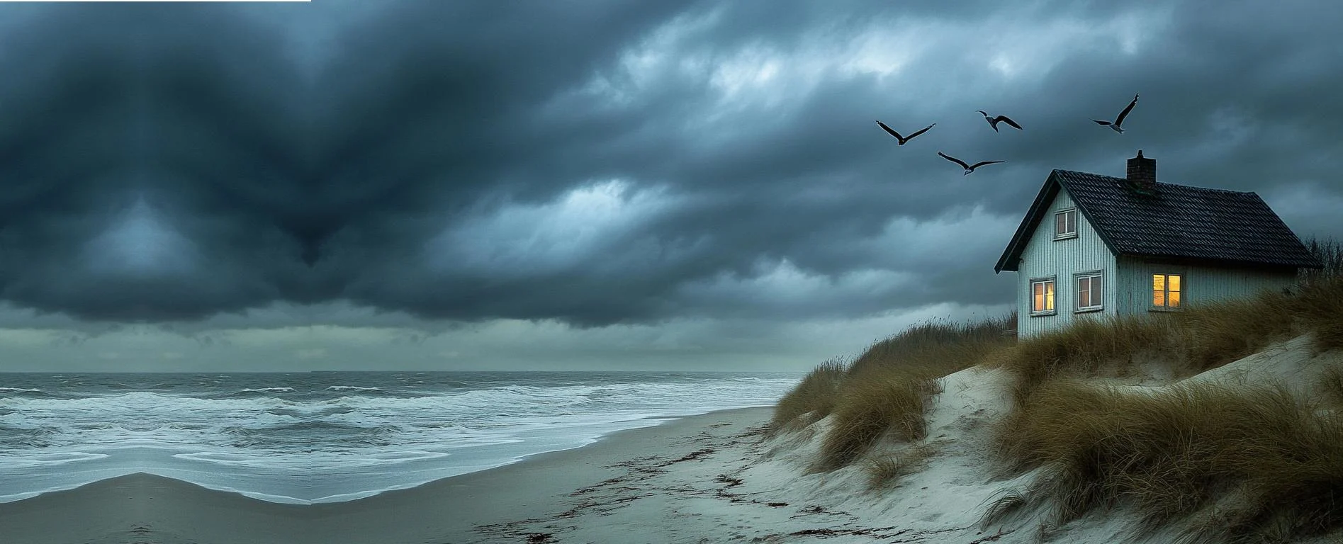 Szenerie Strand mit Strandkorb, Mystisch. Die besten Krimis von Nord- und Ostsee