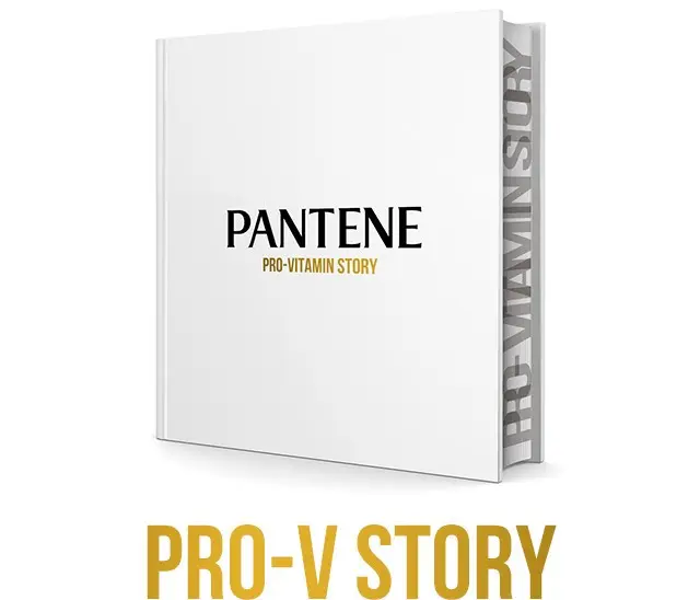 パンテーンのPRO-Vストーリーが記載されていると想起させる本のイメージ