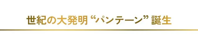 世紀の大発明“パンテーン”誕生