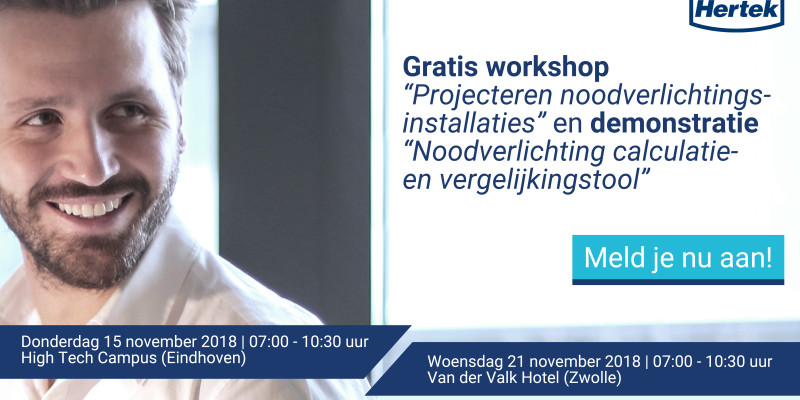 Uitnodiging ontbijtsessies noodverlichting 2018 Uitnodiging ontbijtsessies noodverlichting 2018