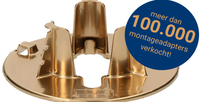 Gouden montageadapter