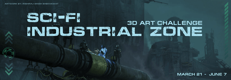 Sci-Fi Industrial Zone 3D Competition of Hum3D