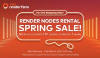 Render Nodes Rental Spring Sale!