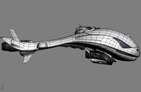How to Make a Sci-fi Spaceship with 3ds Max -10