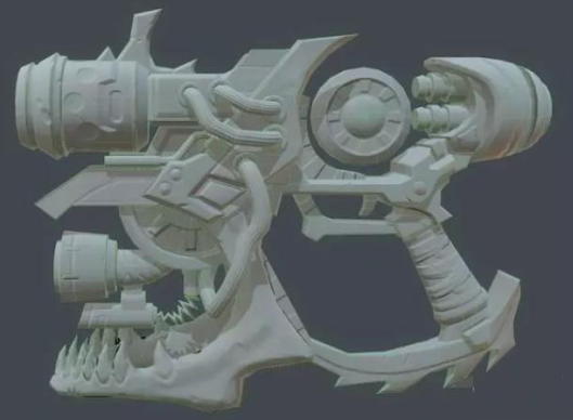 3D Art Tutorial Stylized Firearm Production