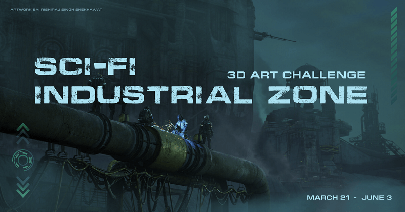 Hum3D Launched New 3D Art Challenge Themed with Sci-fi Industrial Zone