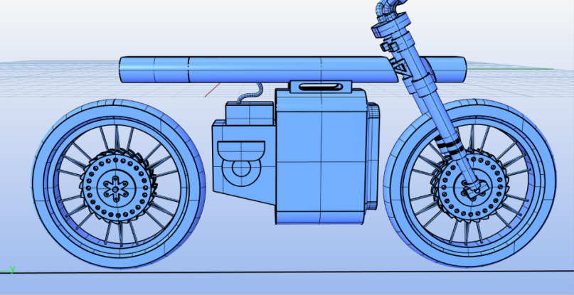 3D Modeling Tutorial of Rhino Motorcycle -21