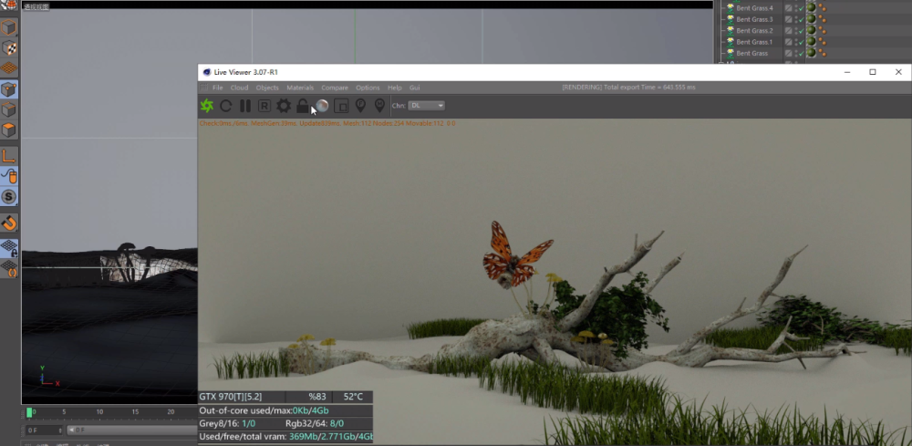 Octane For C4D Making Forest Scene Model Light Rendering Tutorial (9)
