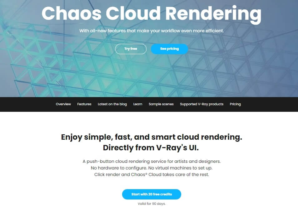 Chaos V-Ray Cloud Rendering