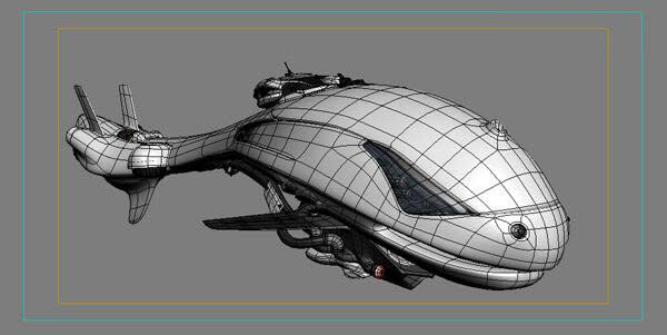 How to Make a Sci-fi Spaceship with 3ds Max -14