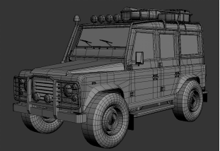 3ds Max Tutorial How to Make a Land Rover 3D Model - 9