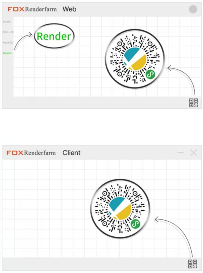 Fox Renderfarm Mini Program in WeChat