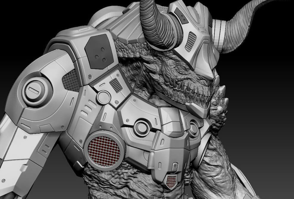 How to Build a Mechanical Warrior in Zbrush(1)