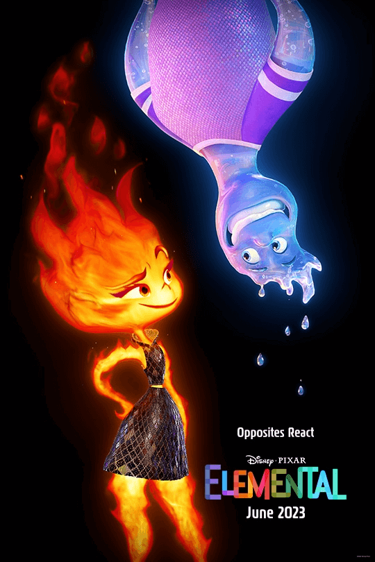 Disney and Pixar’s Teaser Trailer for Elemental is Out poster