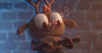 Street Musician Reindeer Made in Blender: Sprinkle Some Fun in Character