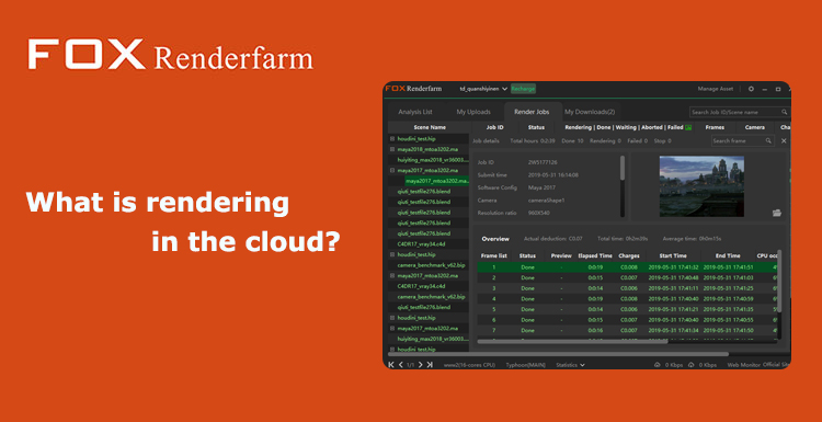 What is rendering in the cloud?