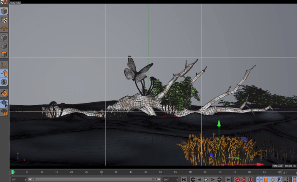 Octane For C4D Making Forest Scene Model Light Rendering Tutorial (12)