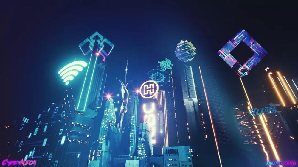 CyberNeon, a Cyberpunk Chinese City Created in Unreal Engine 4