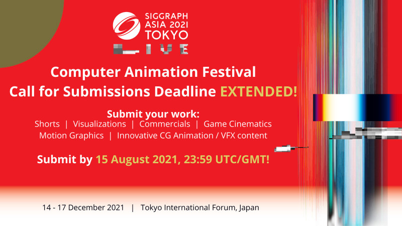 Entry Deadline Extended for SIGGRAPH Asia 2021 Computer Animation Festival