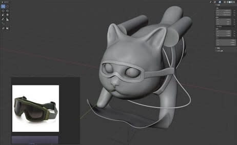 Create a cute cat with Blender and Substance Painter 6