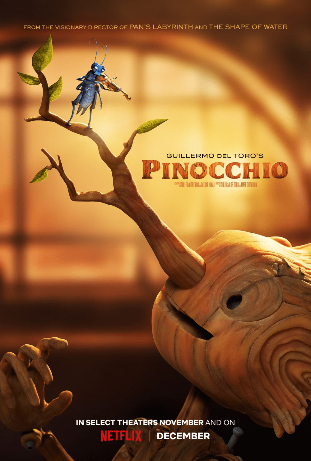 Netflix Drops Stop-Motion Animated Film ‘Pinocchio’ Official Trailer poster