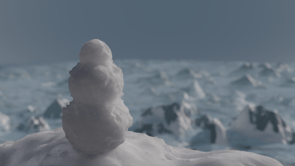 Snowman at the top of mountain © Swikar Poudel-min
