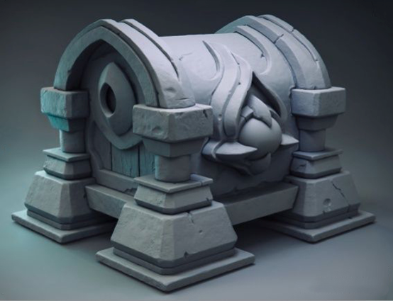 modeling game props in maya and zbrush