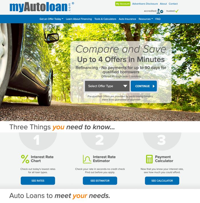 myAutoLoan screenshot